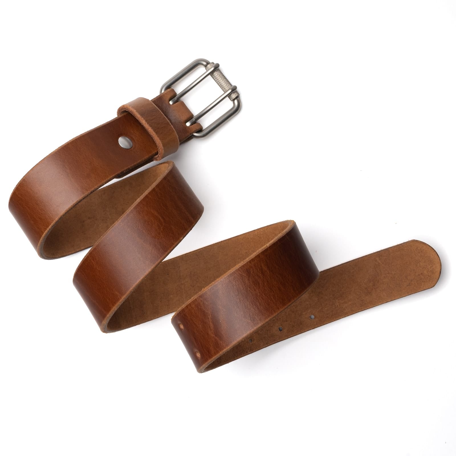 Leather Double Prong Belt - 1.5"