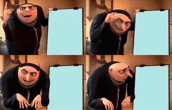 Gru's Plan meme about Popov Leather
