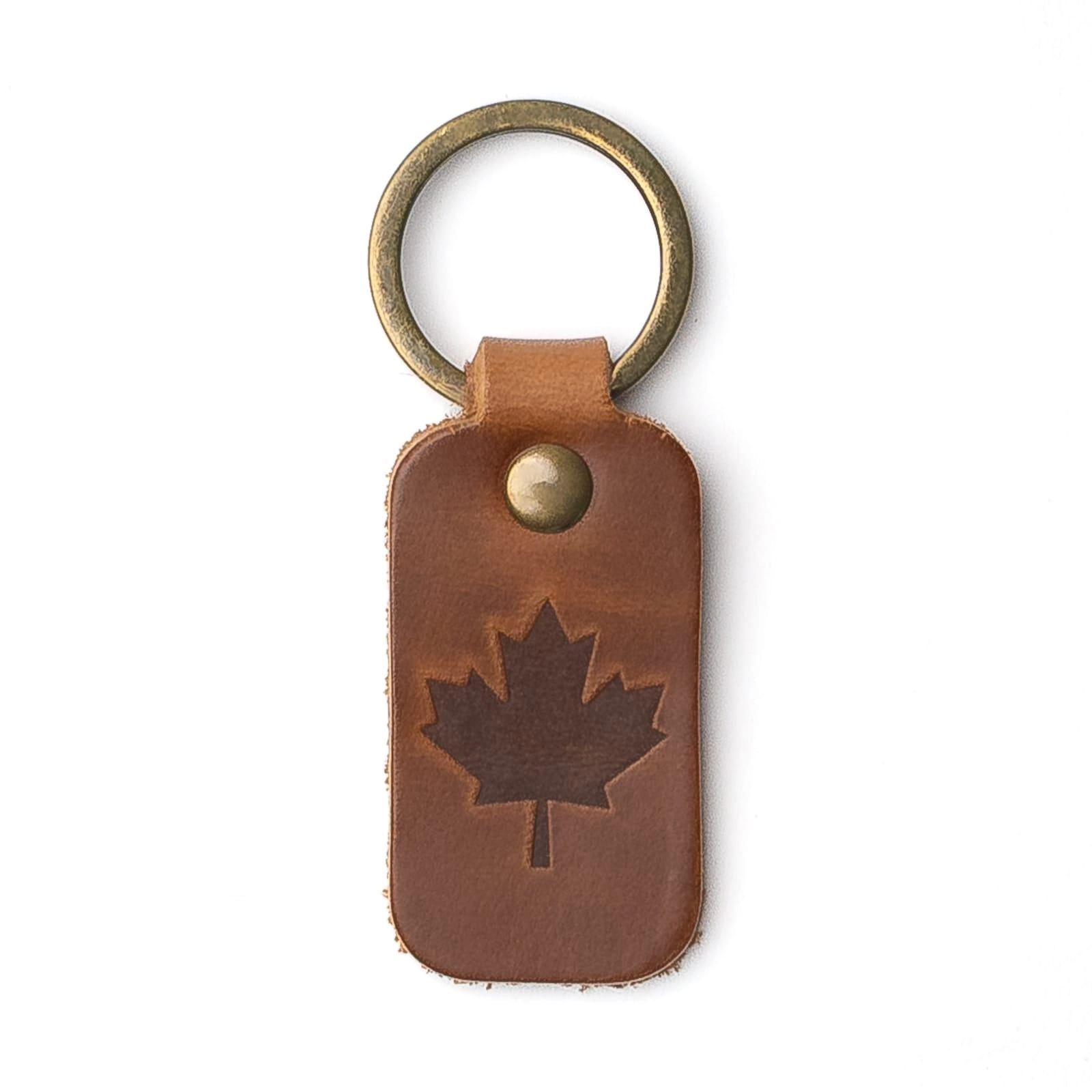 Leather Keyfob - Maple Leaf