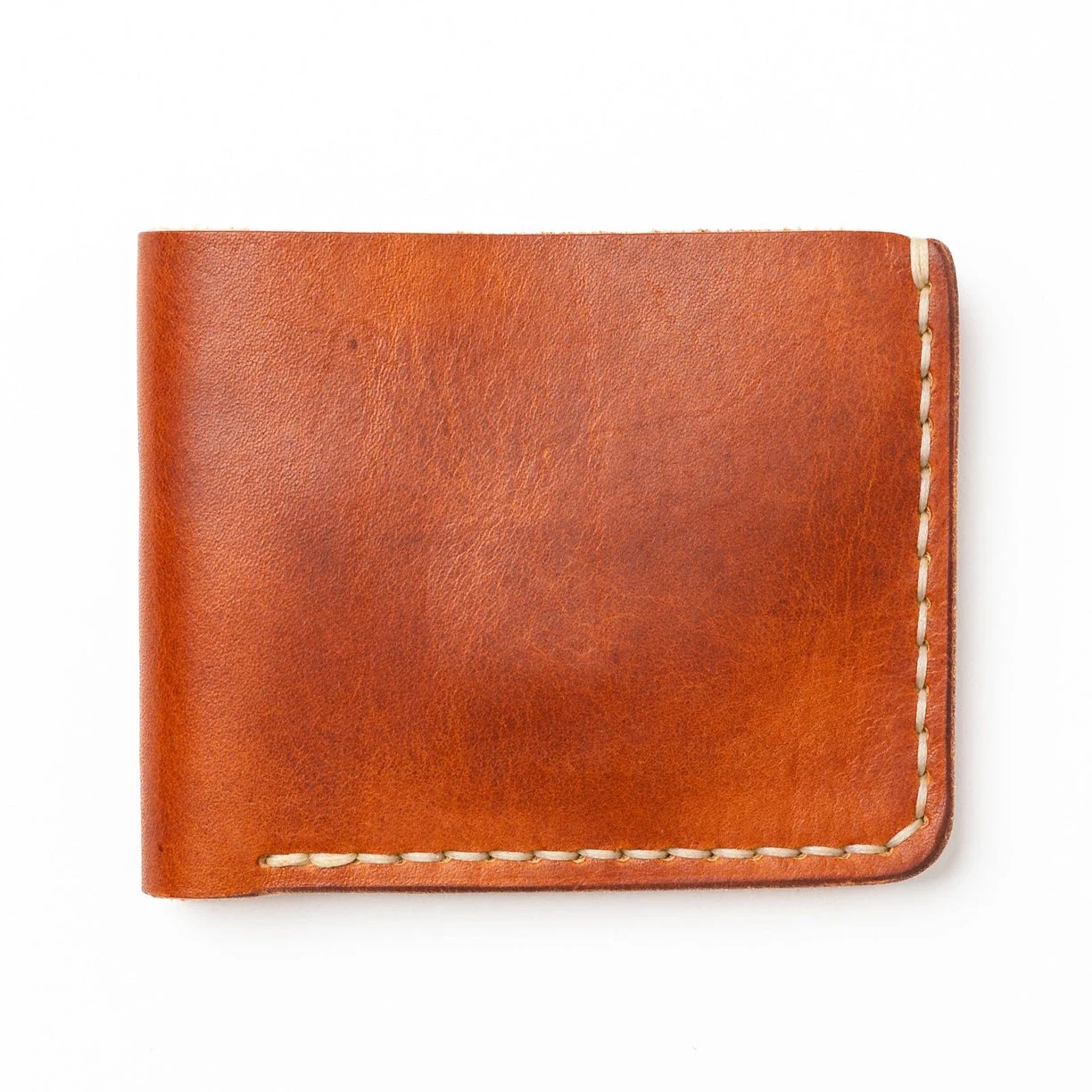 Traditional bifold wallet in English Tan leather